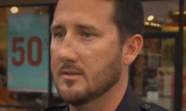 Officer Caught on Camera Buying Homeless Man Shoes